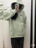 adidas情侶加絨加厚寬松連帽長(cháng)袖套頭衛衣男女秋冬阿迪達斯輕運動(dòng) 淺綠   M 曬單實(shí)拍圖