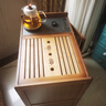 淘之良品移動(dòng)茶桌家用小茶臺竹木茶車(chē)茶幾茶具套裝自動(dòng)燒水壺一體茶水柜 【楠竹面板】茶色-65長(cháng)單抽單門(mén)（無(wú)蓋板） 曬單實(shí)拍圖