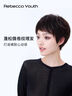 瑞貝卡（Rebecca）假發(fā)女士斜劉海紋理短直發(fā)全真人發(fā)絲自然透氣中老年媽媽全頭套 自然黑 短發(fā) 15cm 全手織工藝 曬單實拍圖
