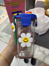 Glasslock&wigglewiggle聯(lián)名款卡通印花玻璃水杯家用手提新款杯子花朵380ml 曬單實(shí)拍圖