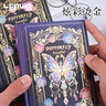 聯(lián)華復(fù)古風(fēng)燙金精裝本彩頁日記本高檔手帳本ins風(fēng)文藝女生精致手賬本記事本子高顏值文藝生日禮物筆記  31653C-B6-海洋探索3 曬單實(shí)拍圖
