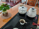 半球（PESKOE）全自動(dòng)上水電熱水壺 燒水煮茶一體機(jī) 茶桌茶臺一體式泡茶家庭辦公用茶幾嵌入式煮茶壺 1.2L 底部上水【上水壺+消毒鍋】 曬單實(shí)拍圖