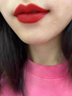 儒意（RUYI）紅色系口紅不掉色不沾杯不脫妝防水大牌正品唇釉七夕情人節禮物 曬單實(shí)拍圖