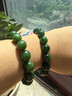 印象眸和田玉手串碧玉手串圓珠和田玉手鏈單圈轉運珠男款禮物 圓珠16mm*13顆 曬單實(shí)拍圖