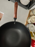 陳枝記炒鍋家用炒菜鍋輕量鐵鋁鍋健康無(wú)涂層熟鐵窒化鐵鍋平底鍋燃氣灶用 配茶色玻璃蓋 33cm 曬單實(shí)拍圖
