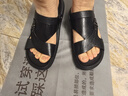 金利來（goldlion）男鞋都市休閑透氣戶外涼鞋兩穿皮鞋沙灘鞋59622032401A-黑色-43碼 曬單實拍圖