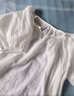 無印良品（MUJI）女式 強捻短袖罩衫 t恤上衣打底衫女款內(nèi)搭女裝25年夏季 BC2LLC5S 米白色 S (155/80A) 曬單實拍圖