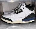 Jordan七夕禮物 男休閑鞋AJ3 防滑JORDAN 3運動(dòng)鞋HV8571-100白藍黑42 曬單實(shí)拍圖