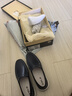 VOLO犀牛男鞋透氣商務(wù)休閑皮鞋男士軟皮軟底一腳蹬 藍色 41 曬單實(shí)拍圖