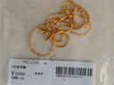 曼卡龍繁星鏈黃18K金項(xiàng)鏈鎖骨鏈彩金通勤au750送女友禮物 繁星鏈44cm 曬單實(shí)拍圖