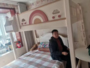 木香鄰衣柜床一體小戶型家用臥室實(shí)木兒童床書柜床多功能組合床簡(jiǎn)約 衣柜床 放床墊的尺寸1.2*2米 曬單實(shí)拍圖