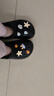 名創(chuàng)優(yōu)品（MINISO）洞洞鞋女款2025新款eva防滑防臭沙灘鞋增高涼拖鞋女夏季外穿 黑色+海洋星星(10個(gè))滴塑 38-39 曬單實(shí)拍圖