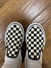 VANS范斯官方 經(jīng)典款Slip-On經(jīng)典一腳蹬鞋帆布鞋 黑白棋盤格  41  曬單實拍圖