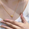 寶慶銀樓黃金項(xiàng)鏈小蠻腰足金吊墜女款硬金純金首飾送老婆送女友生日禮物 小蠻腰足金吊墜約0.5g（送銀鏈） 曬單實(shí)拍圖
