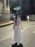 凡小如白色半身裙子女夏季2025新款大碼蛋糕裙遮肉顯瘦溫柔風a字長裙 白色 L 【建議110-122斤】 曬單實拍圖