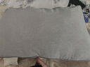 雅鹿全棉純棉枕頭枕芯護頸椎睡眠高枕家用一對裝枕頭專(zhuān)用整頭單只男 蘭拼灰【雙邊舒適全棉枕】 48*74cm中枕（一對裝） 曬單實(shí)拍圖