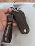 專(zhuān)用保時(shí)捷鑰匙殼卡宴macan瑪卡718帕拉梅拉911車(chē)鑰匙套包扣高檔男女士復古 A款復古棕色皮套+車(chē)標扣 曬單實(shí)拍圖