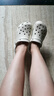卡駱馳（crocs）經(jīng)典云朵Clog女沙灘洞洞鞋涼拖鞋206750 206750-2Y2  36  曬單實拍圖