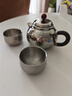 TILIVING(鈦立維)純鈦泡茶壺便攜旅行茶具整套家用功夫泡茶茶具套裝 純鈦錘紋泡茶壺(檀木珠)320ml 曬單實(shí)拍圖