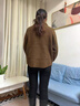 俞兆林（YUZHAOLIN）50歲媽媽秋裝毛呢外套中老年人女裝洋氣針織開衫春秋上衣2025新款 FF2X2410081 古銅色 L  (推薦105斤以內(nèi)) 曬單實(shí)拍圖