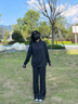 浪莎闊腿褲女夏季薄款高腰寬松垂感防曬運(yùn)動(dòng)褲女小個(gè)子休閑冰絲褲子女 黑色 -夏季冰絲 L (推薦110-125斤) 曬單實(shí)拍圖