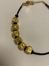 六福珠寶七夕禮物足金能量金石/彩寶/水晶黃金轉(zhuǎn)運珠串珠單顆 GJA0025DS 金重0.41克綠石榴石 曬單實拍圖