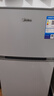 美的（Midea）112升  兩門雙開門雙溫小冰箱迷你家用宿舍租房靈活擺放節(jié)能低音深冷速凍 BCD-112CM 曬單實拍圖