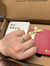 周六福（ZLF）  PT950鉑金戒指女款經(jīng)典百搭亮面白金素圈指環(huán)疊戴尾戒 15號 - 1.54g 曬單實(shí)拍圖