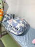 雅鹿大學(xué)生宿舍床笠款六件套被子被芯全棉純棉被套單人被褥全套一整套 博克 0.9m床笠三件套+3斤被+枕芯+床墊 曬單實拍圖