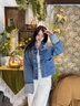 Calvin KleinJeans25春夏女士ck美式潮流翻卷袖口純棉牛仔夾克外套44B742G WBR-牛仔淺藍(lán) XS 曬單實(shí)拍圖