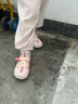 M1&M2西班牙童鞋兒童涼鞋男女童夏季防滑軟底包頭沙灘鞋甲殼蟲溯溪涼鞋 粉色 22 適合腳長13~13.5cm 曬單實拍圖