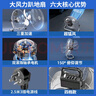 皓彩（haoluck） 工業(yè)風(fēng)扇趴地扇家用強力電風(fēng)扇落地扇大功率工廠(chǎng)車(chē)間工地商用臺式坐地爬地扇大風(fēng)風(fēng)扇落地電風(fēng)扇 銀色18寸四檔風(fēng)力 加厚鋁葉  2.5米電源線(xiàn) 曬單實(shí)拍圖