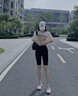 LNGA LANDGRE提臀收腹五分鯊魚褲女2025新款夏外穿高腰顯瘦瑜伽騎行打底短褲 時空灰 【105-120斤】 L 曬單實拍圖