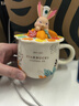 星巴克陶瓷馬克杯水杯咖啡杯伴手禮生日禮物節(jié)日禮品情侶對(duì)杯 楓葉兔子禮盒裝 曬單實(shí)拍圖
