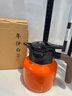 塔馳密司（TOUCH MISS）純鈦濾網(wǎng)燜茶壺家用陶瓷內(nèi)膽茶水分離保溫壺老白茶智能溫顯悶泡壺 橙色1.2L 純鈦茶倉(cāng) 瓷化內(nèi)膽溫顯 曬單實(shí)拍圖