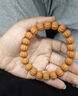 芯奢野生猴頭手串男款雕刻粗筋京八棱手串矮樁正圓核桃文玩單圈佛珠女 12MM 曬單實(shí)拍圖