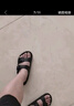 斯凱奇（Skechers）七夕禮物拖鞋男鞋夏季時尚一腳蹬勃肯鞋耐磨涼拖鞋沙灘鞋243299 曬單實(shí)拍圖