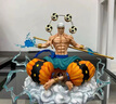 海賊王人氣成員手辦創(chuàng  )意擺件雕像周邊二次元模型動(dòng)漫潮玩公仔場(chǎng)景 坐姿雷神艾尼路 曬單實(shí)拍圖