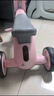 貝趣兒童三輪車(chē)自行車(chē)1-3-6歲腳踏車(chē)寶寶平衡車(chē)嬰兒幼兒2歲小孩童車(chē) 洛珊粉【燈光音樂(lè )+防側翻】 滑步滑行車(chē)生日六一兒童節禮物 曬單實(shí)拍圖