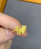 御龍鏡黃金蕾絲蝴蝶戒指女 足金999鏤空花絲指環(huán)雙層食指戒情人節(jié)禮物 附送鑒定證書 曬單實(shí)拍圖