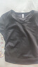 森馬（Semir）短袖t恤女短款修身圓領(lǐng)內(nèi)搭25夏涼感收腰V領(lǐng)上衣辣妹109325100006 曬單實拍圖