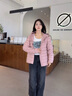 雪中飛女士輕薄羽絨服秋冬季時尚百搭連帽短款外套大口袋設計保暖羽絨衣 曬單實拍圖