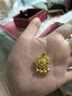 周六福（ZLF） 黃金吊墜女足金999鏤空福鎖掛墜金鎖吉祥流蘇項(xiàng)墜 計(jì)價(jià) 6.40g 曬單實(shí)拍圖