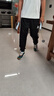 阿迪達斯 （adidas）運動(dòng)套裝男2025秋季跑步運動(dòng)套裝防風(fēng)夾克收腿褲兩件套 黑/白 S 曬單實(shí)拍圖