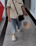 啄木鳥(niǎo)薄款天絲牛仔七分褲女2025夏季新款輕薄冰絲高腰小個(gè)子百搭闊腿褲 淺藍色738 L 建議/105-120斤 曬單實(shí)拍圖