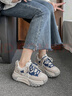 奧古獅登（Agsdon）運動(dòng)鞋女學(xué)生春季新款網(wǎng)面百搭休閑鞋厚底增高老爹鞋女鞋 米蘭 36 曬單實(shí)拍圖
