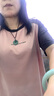 貓人【涼感透氣】睡裙女夏季睡衣純棉短袖休閑寬松大碼圓領(lǐng)家居服粉色 曬單實(shí)拍圖