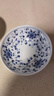 千代源藍(lán)凜堂淺口缽?fù)胩沾赏肴毡驹b進(jìn)口家用小碗餐具日式青花淺碗菜碗 圓蘿卜 曬單實拍圖