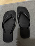 havaianas哈唯納Top炫彩夾腳人字拖女夏海邊平底拖鞋親子款 0090-火耀黑 45-46 巴西碼 曬單實拍圖