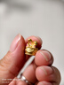 曼卡龍黃金足金小蛋糕掛墜轉運珠DIY路路通手鏈女節定價(jià)禮物 兔兔蛋糕 曬單實(shí)拍圖